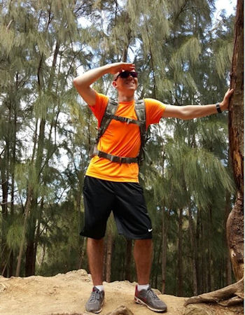 Patrick Hiking in Hawaii
