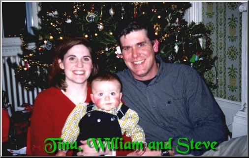 Tina, Steve and William Christmas 2003
