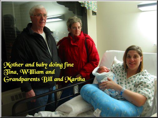 Tina and William at hospital
